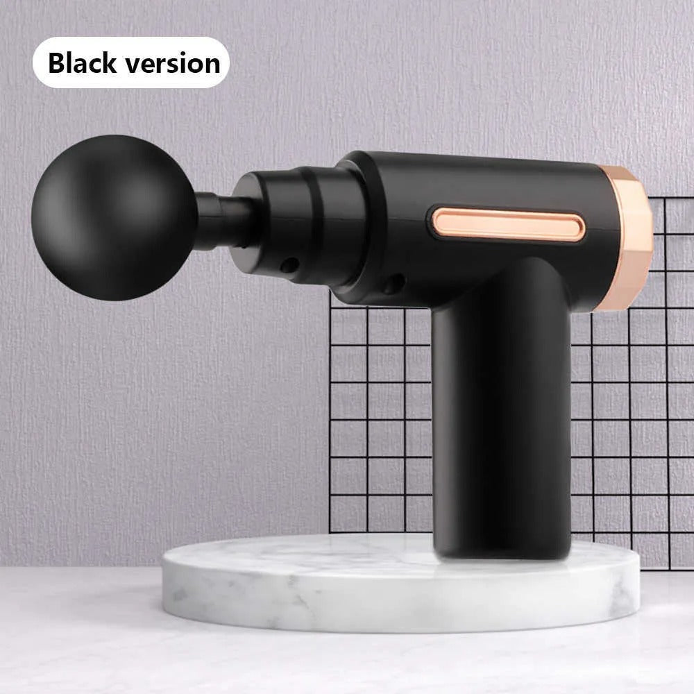 4 In 1 Massage Gun | Deep Tissue Percussion Massager With 4 Attachments | Handheld Electric Body Relaxation Therapy For Pain Relief & Recovery (